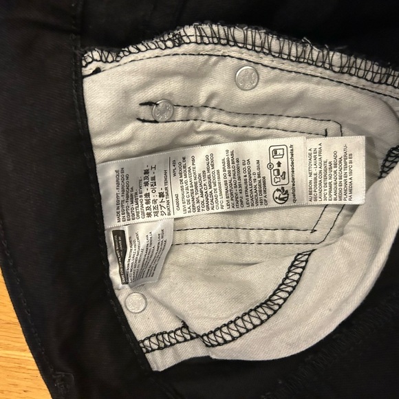 Levi's Flex 511 Slim Stretch Black Straight Jeans Timeless Fit - Picture 7 of 8